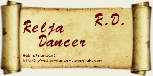 Relja Dancer vizit kartica